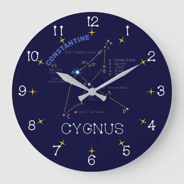 Constellation Cygnus Stor Klocka (Framsida)