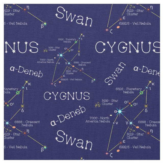Constellation Cygnus Tyg (Närbild)