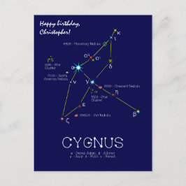 Constellation Cygnus Vykort