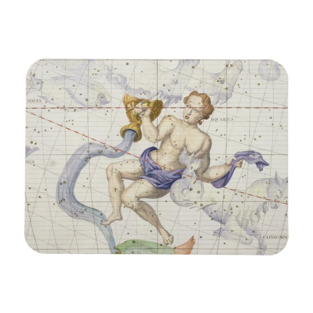 Constellation of Aquarius, plate 9 från Atlas Coe Magnet (Horisontell)