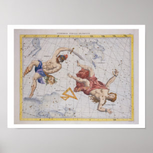 Constellation of Perseus and Andromeda, från Atla Poster