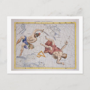 Constellation of Perseus and Andromeda, från Atla Vykort