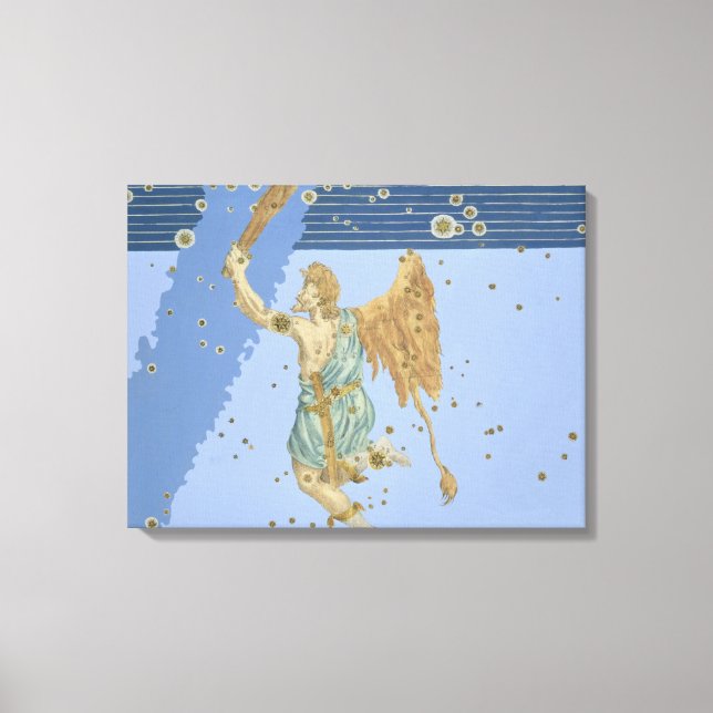 Constellation Orion, från "Uranometria" av Joha Canvastryck (Framsida)