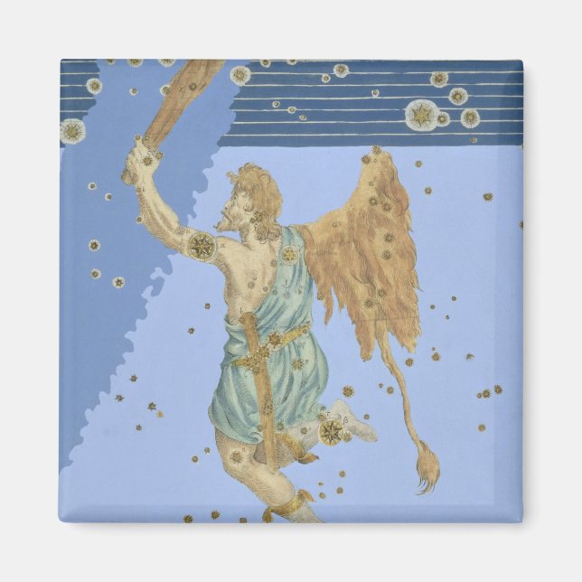 Constellation Orion, från "Uranometria" av Joha Magnet (Framsidan)