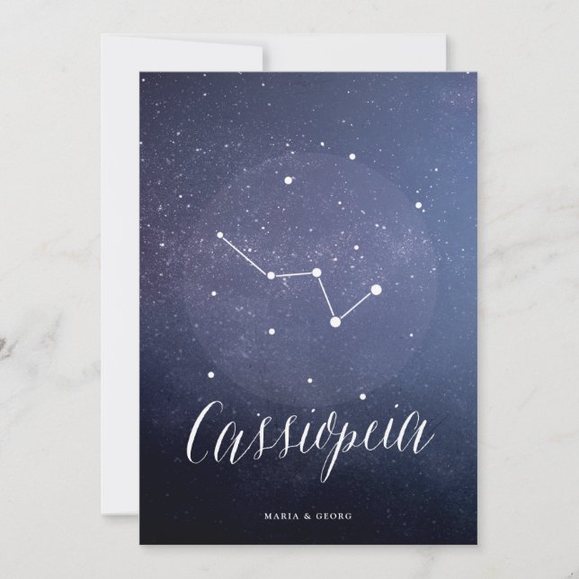 Constellation Star Bordsnummer Cassiopeia (Framsida)