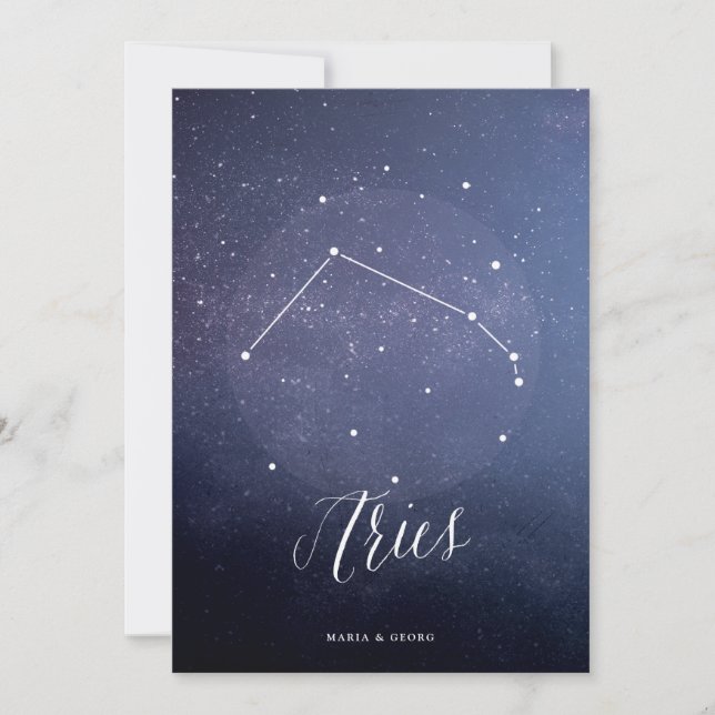 Constellation Star Celestial Bordsnummer Aries (Framsida)