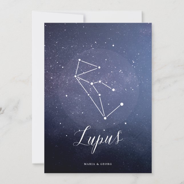 Constellation Star Celestial Bordsnummer Lupus (Framsida)