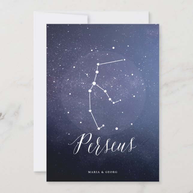 Constellation Star Celestial Bordsnummer Perseus (Framsida)