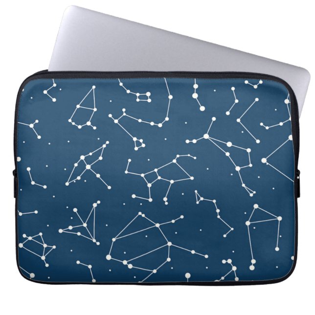 Constellation Star Mönster Laptop Fodral (Framsidan)