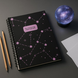 Constellation Starry Night Spiral Notebook Anteckningsbok