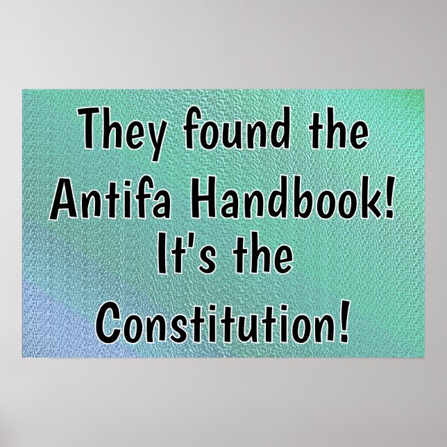 Constitution The Antifa Handbook Poster (Framsidan)