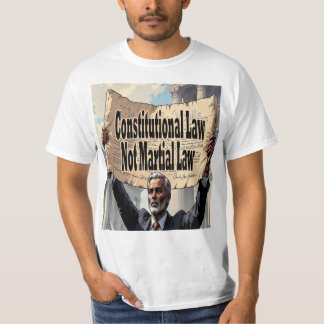 Constitutional Law Not Martial Law T Shirt