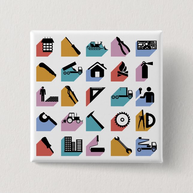 Construction and DIY Home Improvement Icons Knapp (Framsida)