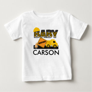 Construction Baby Brother Shirt   Syskon Shirt Tee