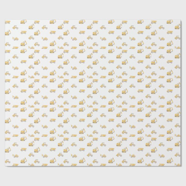 Construction Birthday Dump Trucks Birthday Presentpapper (Platt)