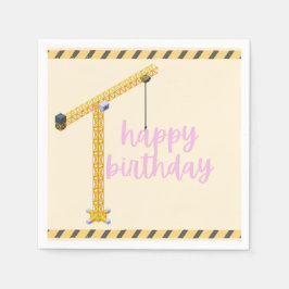 Construction Birthday Napkins Pappersservett
