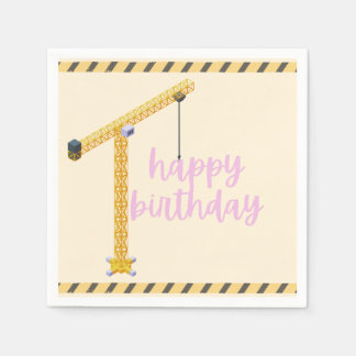 Construction Birthday Napkins Pappersservett