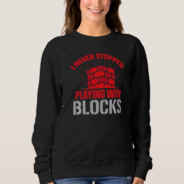 Construction Brickaying Job Profession Bricklayer  T Shirt (Framsida)
