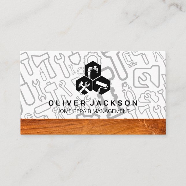 Construction Build | Contractor Tools Visitkort (Framsida)