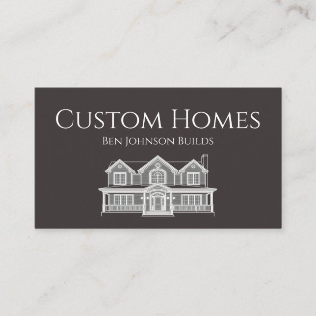 Construction Business Card Visitkort (Framsida)