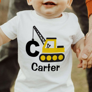 Construction Crane Kid Boy Personlig T-Shirt