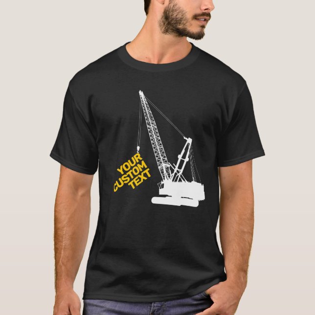 Construction Crane T Shirt (Framsida)