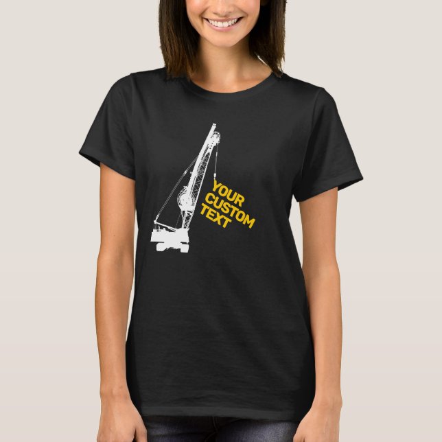 Construction Crane T Shirt (Framsida)