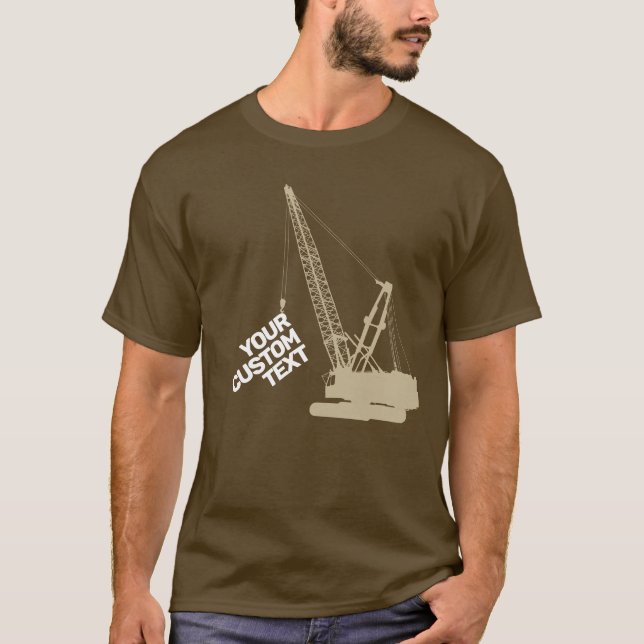 Construction Crane T Shirt (Framsida)