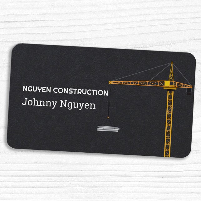 Construction Crane Visitkort (Construction Crane Business Card)