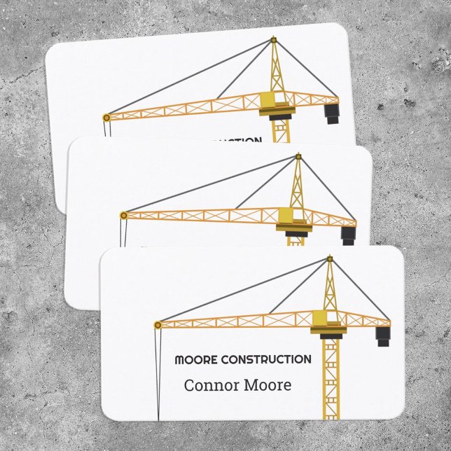 Construction Crane Visitkort (Construction Crane Business Card)