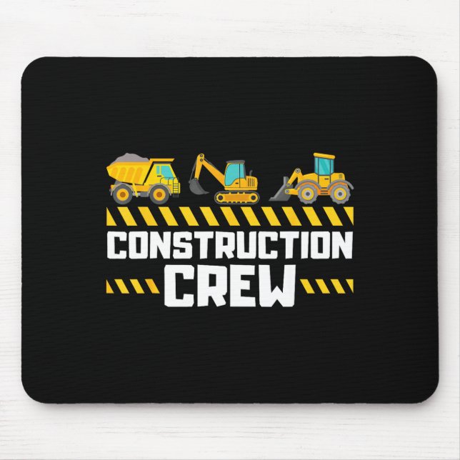 Construction Crew Worker Excavator Boys Girls Kids Musmatta (Framsidan)
