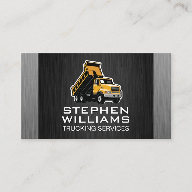 Construction Dump Truck | Builders Visitkort (Framsida)