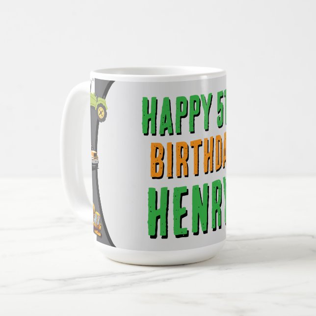 Construction Dump Truck  Kaffemugg (Framsida vänster)