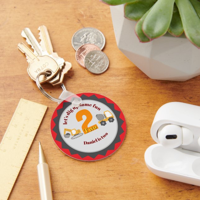 Construction Dump Truck Nyckelring (Skrivbord)