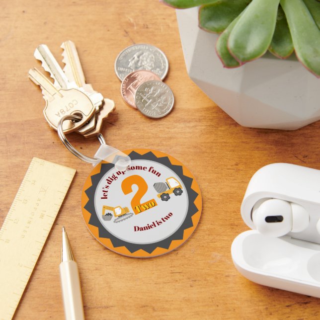 Construction Dump Truck Nyckelring (Skrivbord)