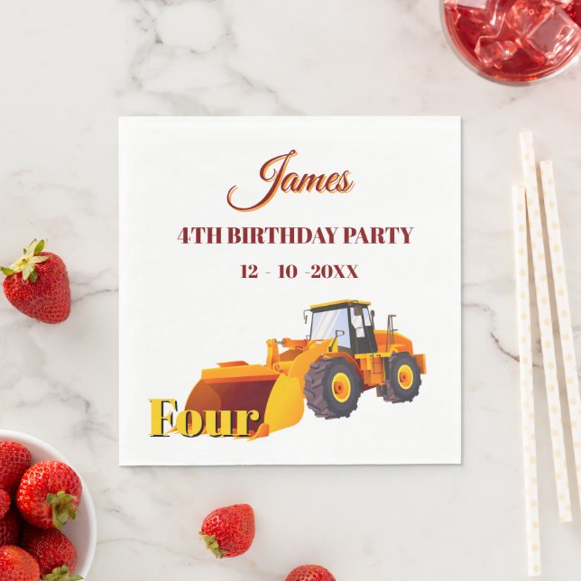 Construction Dump Truck Pappersservett (Insitu)