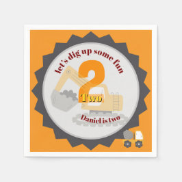 Construction Dump Truck Pappersservett