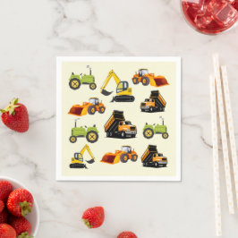 Construction Dump Truck Pappersservett