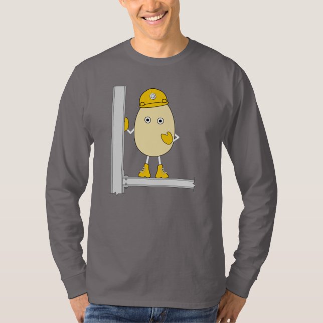 Construction Egghead T Shirt (Framsida)
