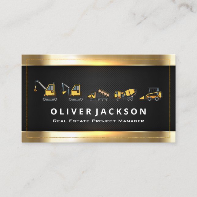 Construction Fordon | Industriindustri Visitkort (Framsida)