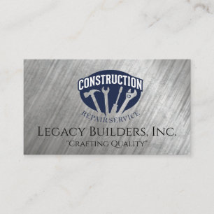 Construction Hand Verktyg Bygg reparation Visitkort