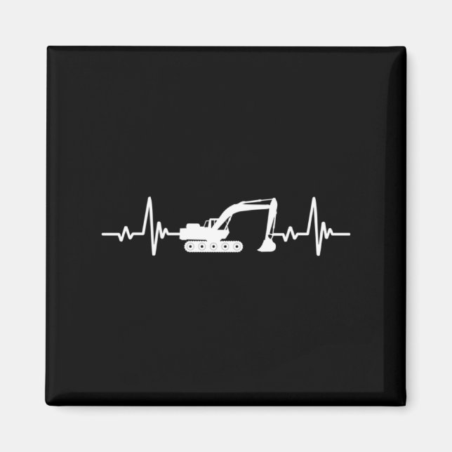 Construction Heart Valentines Day Construcion Site Magnet (Framsidan)