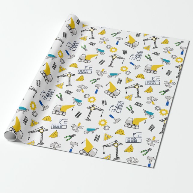 Construction Inslag Presentpapper (Utrullad)