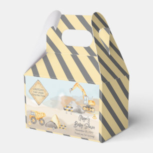 Construction Lastbil Boy Baby Shower Presentaskar