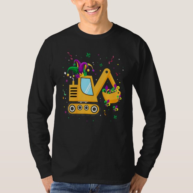 Construction Lastbil Mardi Gras För barn Småbarn B T Shirt (Framsida)