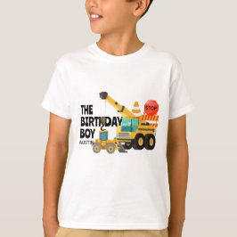 Construction Lastbilar | BARNS FÖDELSEDAG PARTY T Shirt