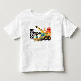 Construction Lastbilar | BARNS FÖDELSEDAG PARTY T Shirt