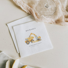 Construction Lastbilar BIrthday Pappersservett