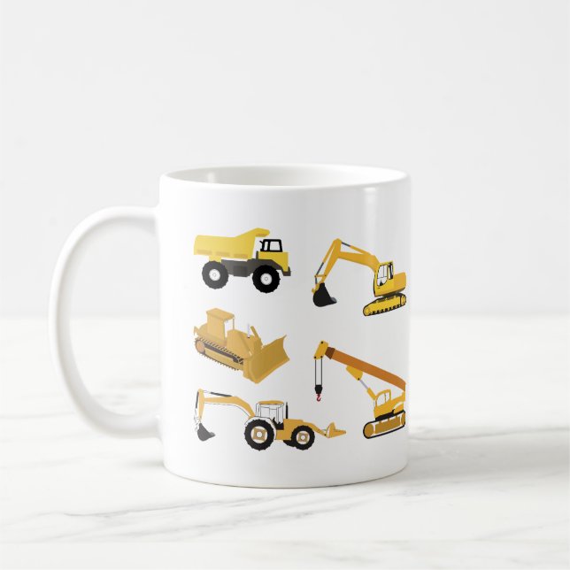 Construction Lastbilar Kaffemugg (Vänster)