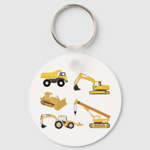 Construction Lastbilar Nyckelring